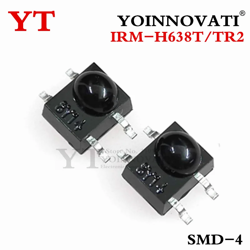 5PCS NEW IRM-H638T IRM-H638T/TR2 SMD Remote Receiver Tube Infrared  Receiving Head Sensor Universal