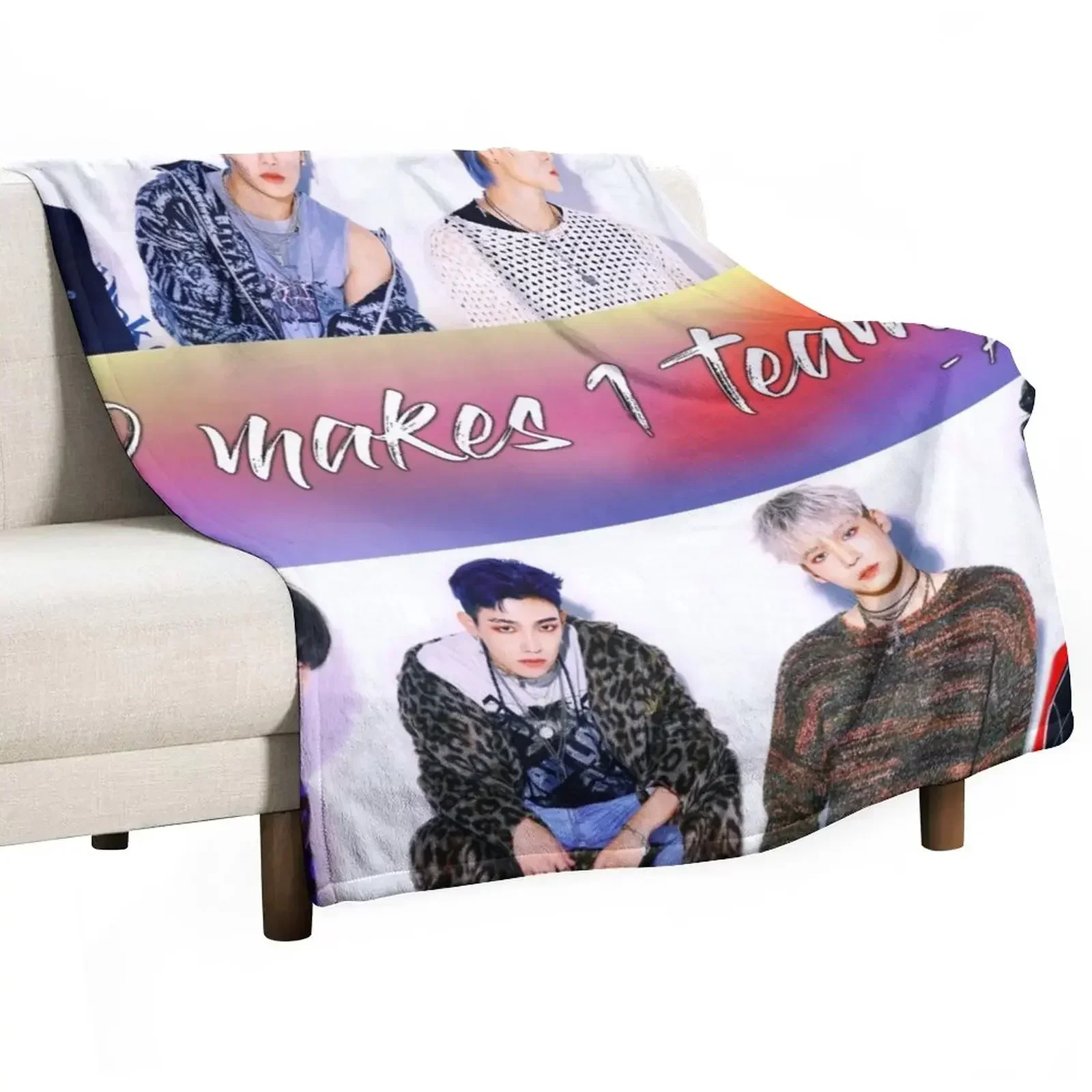 

8 Makes 1 Team - Ateez Throw Blanket decorative Thin Blankets