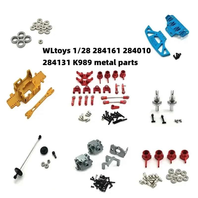 WLtoys 1/28 284161 284010 284131   K989 Parti di automobili Rc Aggiornamento in metallo Tirante Sterzo Tazza ecc