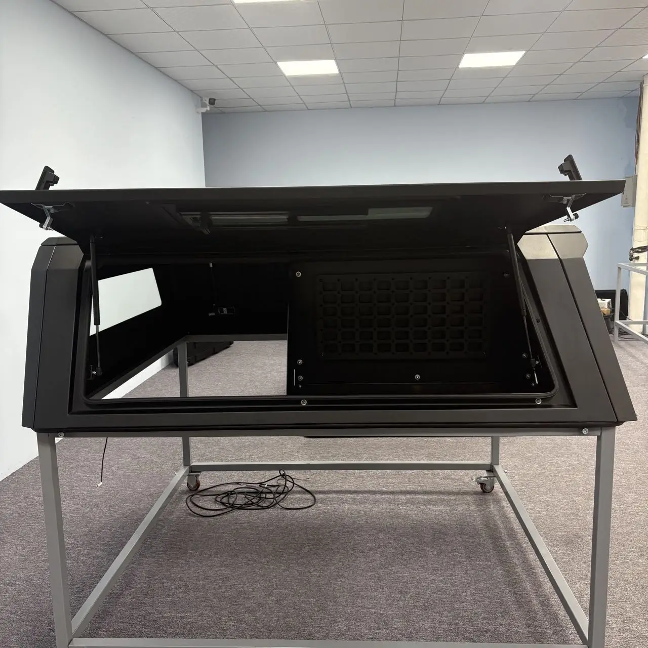 No Drill Installation Waterproof Locking 4x4 Hard Type Canopy Bed Cover-Custom Fit for Maverick Pickup Truck Secure Storage for