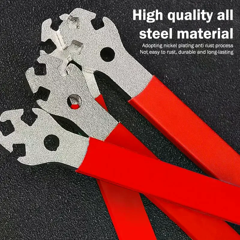 Bike Stainless Steel Spoke Adjustment Wrench Tension Tool for Precise Wheel Repair and Home Workshop