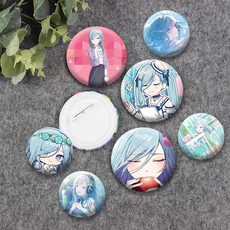 Game Character Hinomori Shizuku Enamel Pins PJSK Cartoon Girl Buttons Brooches Bag Jewelry Accessory Customize Lapel Badge Gifts