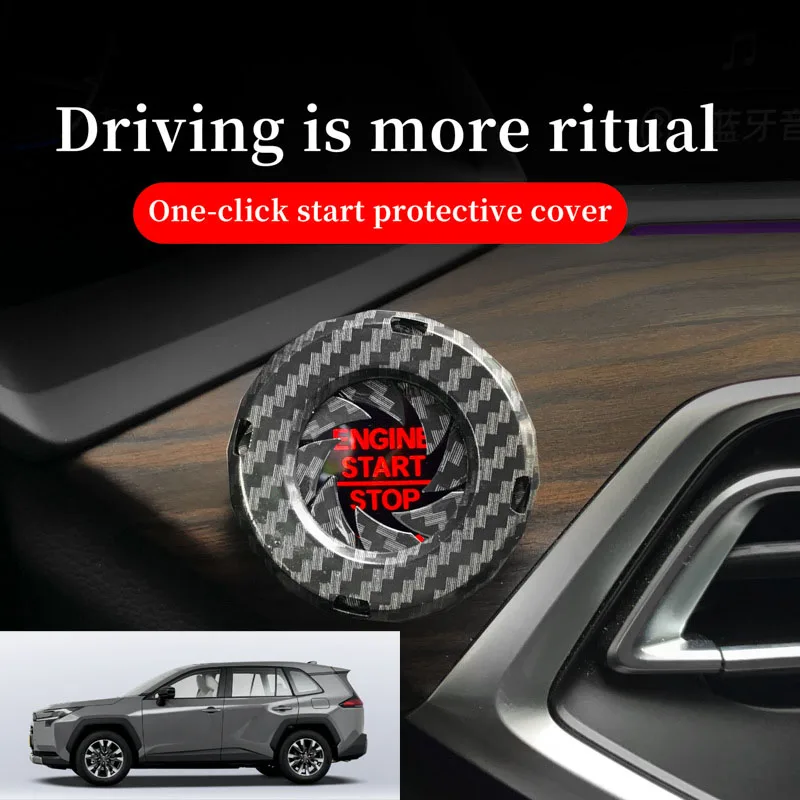 FOR TOYOTA Car one-button start decorative ring knob-type decorative cover ignition device switch hidden protective cover
