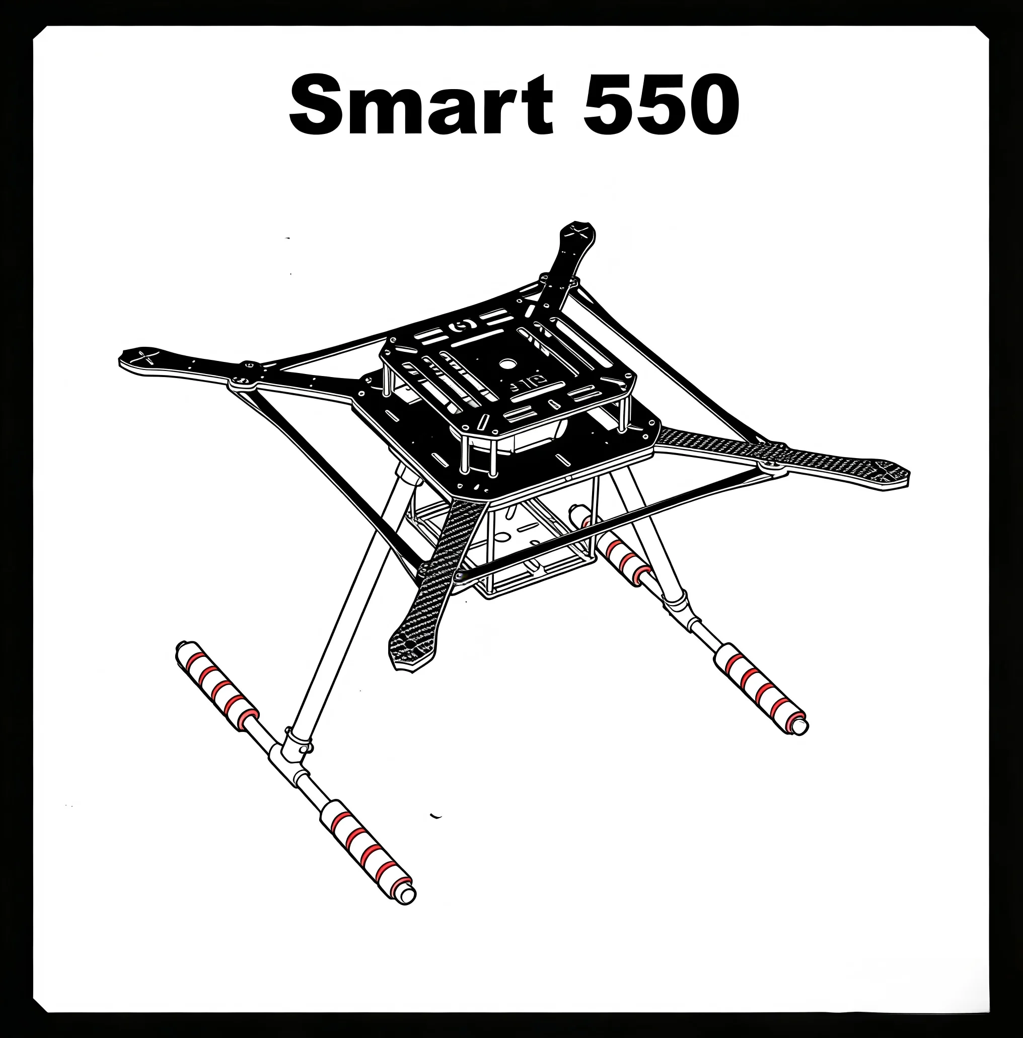 

Рама для дрона ZD550 550 мм из углеродного волокна, FPV-квадрокоптер, APM Pixhawk Ardupilot, рама для квадротора, радиоуправляемый мультикоптер, мультиротор с шасси