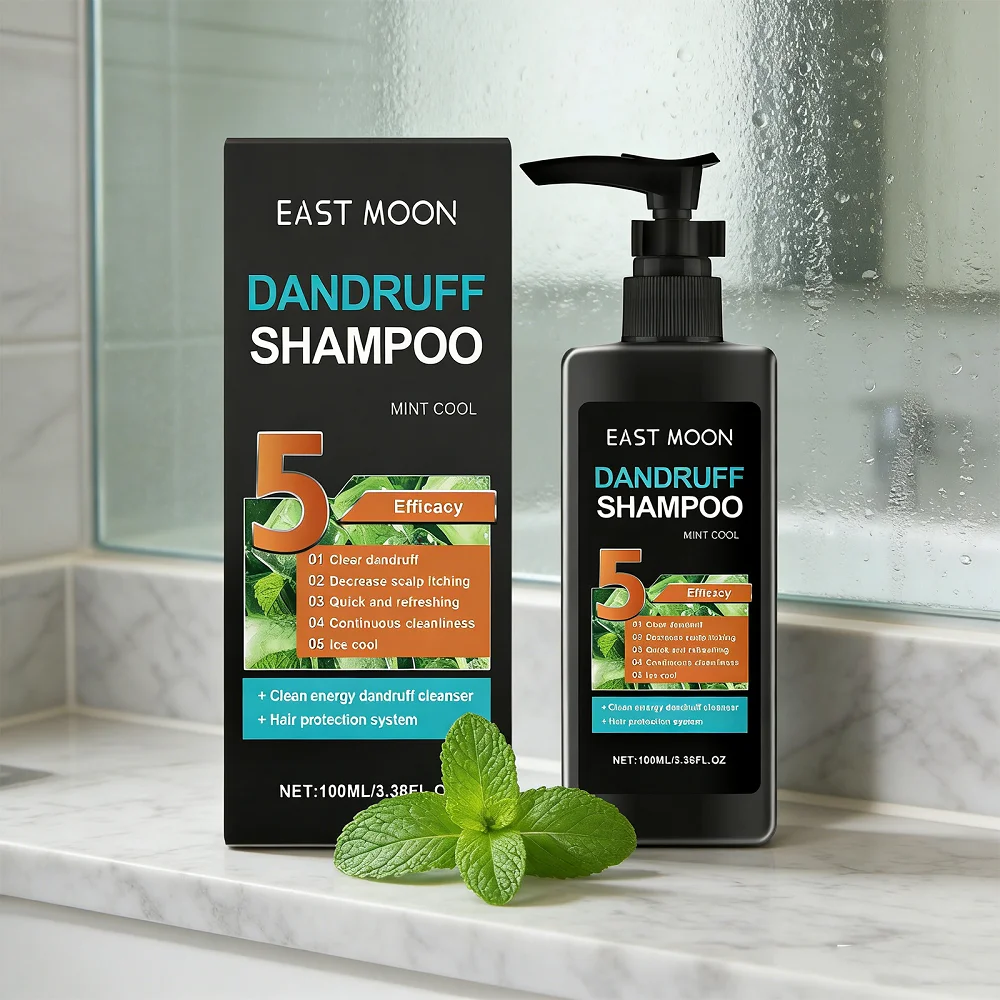 

Шампунь от перхоти EAST MOON 100 мл с мятой, успокаивает кожу головы и мгновенно освежает, сохраняет свежесть, не оставляет жирного ощущения. Укрепляет корни волос
