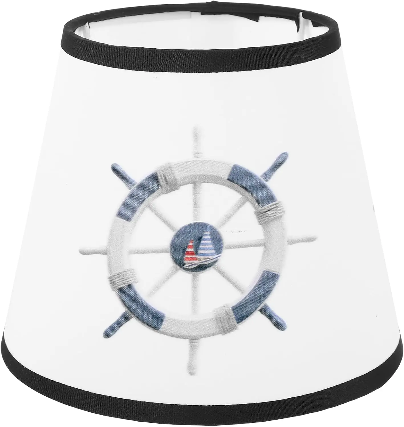 

Тканевый абажур, колбовидный светильник, абажур с морским узором в виде руля, люстра, тканевый плафон, защита для лампочки