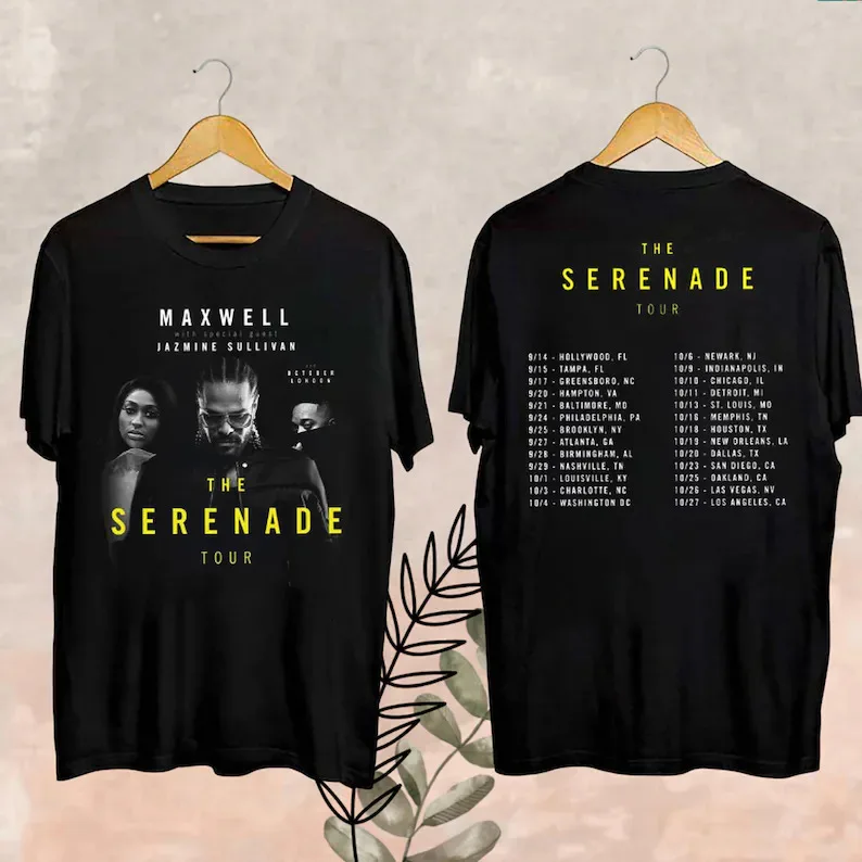 Maxwell The Serenade Tour 2024 Shirt, Maxwell 2024 Tour Fan Shirt