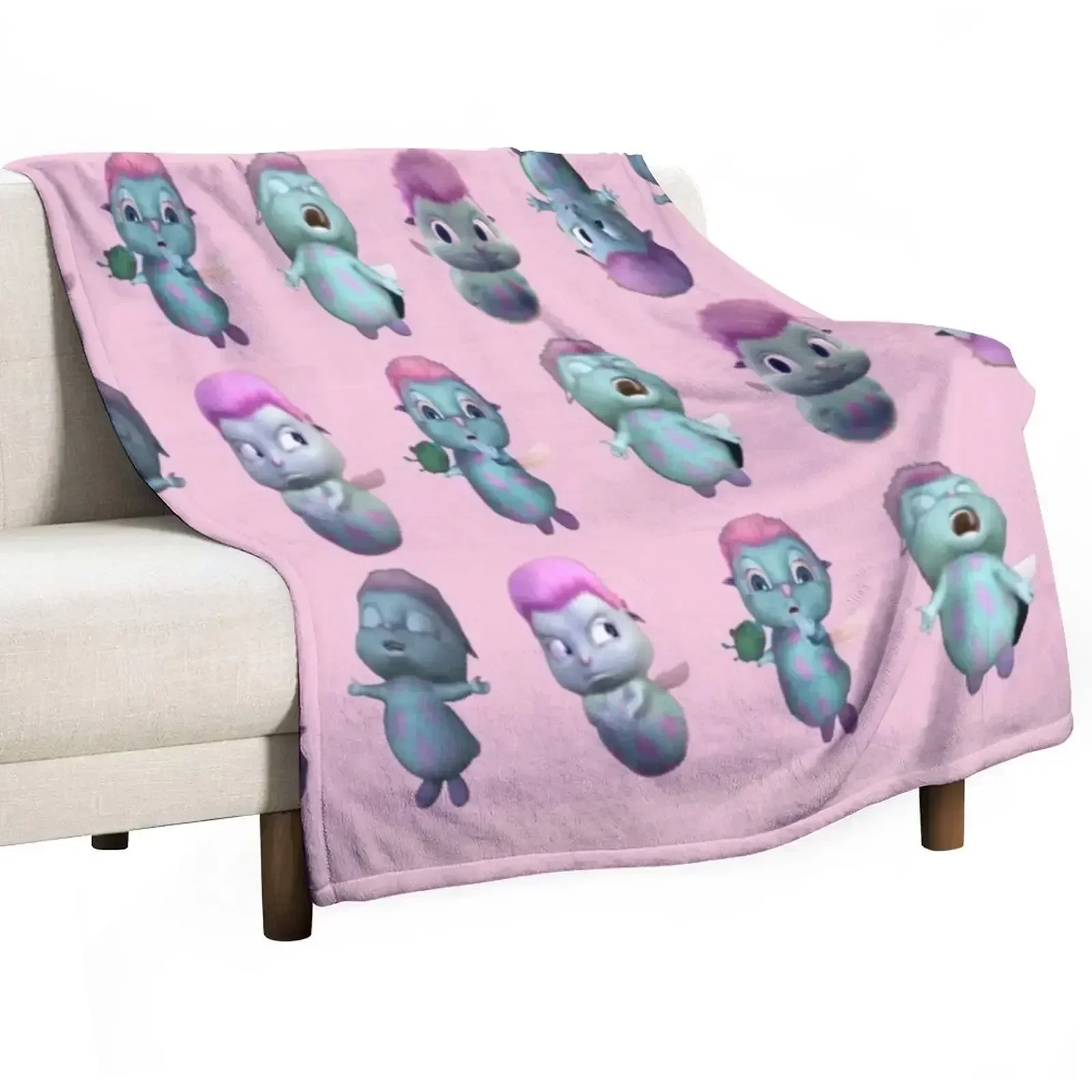 Bibble Expressions Throw Blanket Tourist Polar Blankets