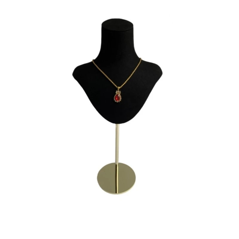 

Stylish Jewelry Stand Mannequin Necklace Charm Showcasing Rack Photography Props Dropship