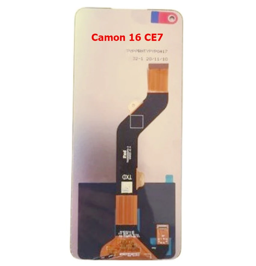 100% Test OK For Tecno Camon 16 CE7 CE7J /Camon 16 Pro CE8/ Camon 16 Premier CE9  LCD Display Touch Screen Digitizer Assembly