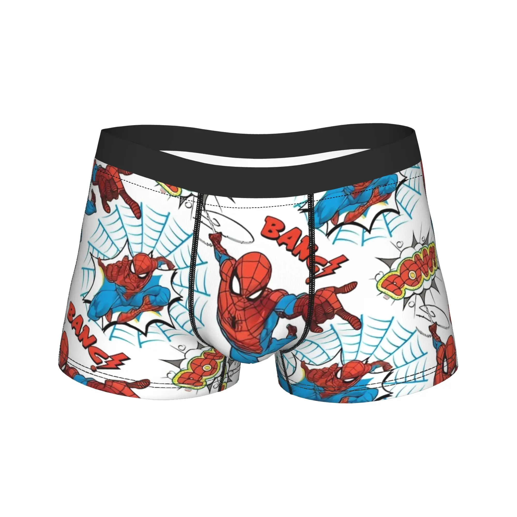 

Spider-Man Spiderman Hero Men Underwear Boxer Briefs Shorts Panties Sexy Soft Underpants for Homme Plus Size
