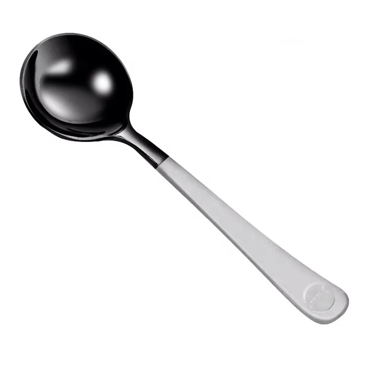 Brewista-304Stainless steel coffee spoon, fancy measuring cup, Ti-black gold cupping tool