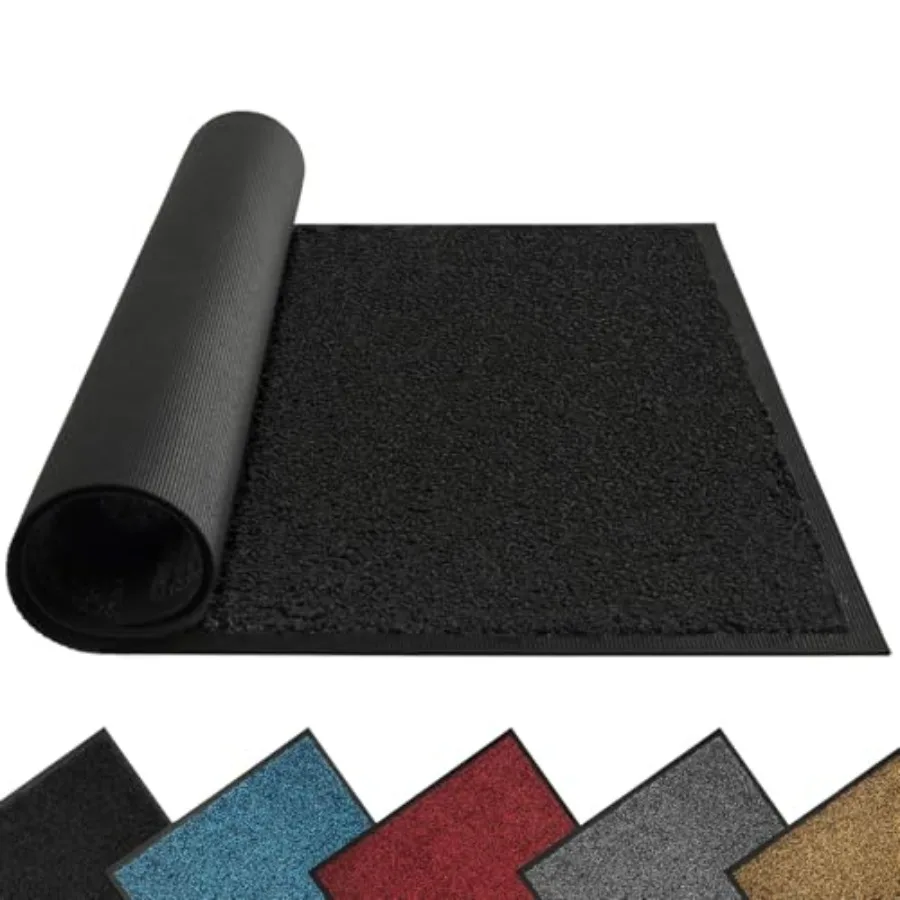

Dirt Trapper Door Mat for Indoor Outdoor Waterproof AllSeason AllWeather Doormat Heavy Duty NonSlip Entrance Rug Low Profile Ab