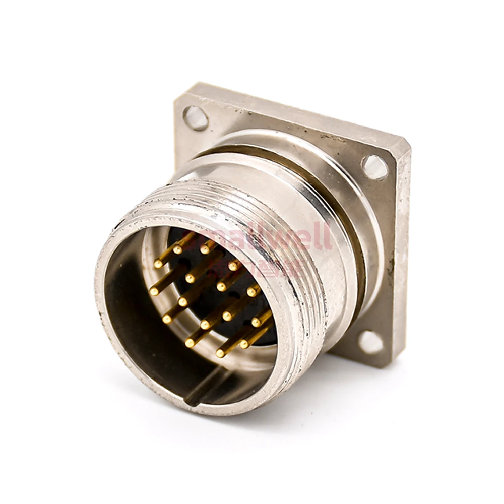 M23 16-Pin Male Connector A-Code, Panel Mount Socket, Solder Cup, Non-Shielded, Industrial Electrical Plug — купить у AliExpress WW