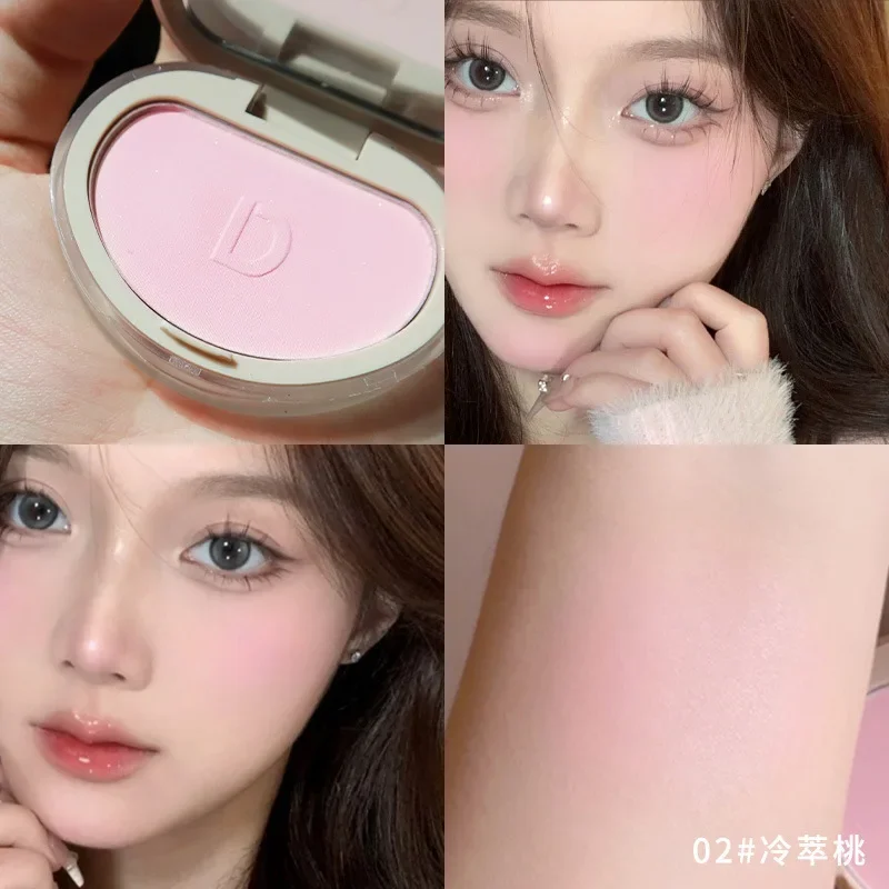 1PC Blush Makeup Palette Cute 7 Color Mineral Powder Blue Pink Rouge Long Lasting Natural Cheek Tint Waterproof Blusher Cosmetic