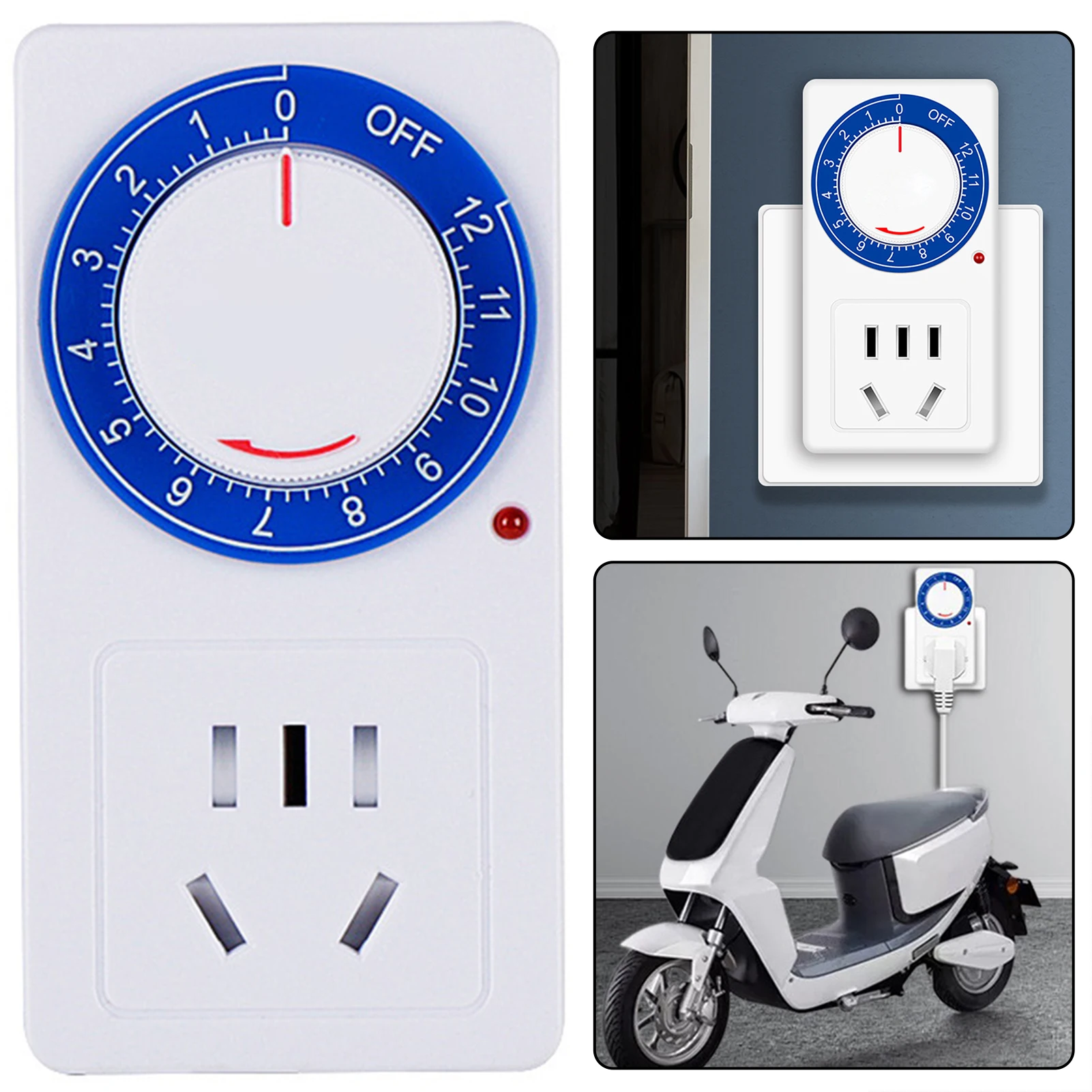 Countdown Wall Outlet Energy Saving Compact Plug In Indoor Timer Socket For Control Water Pump