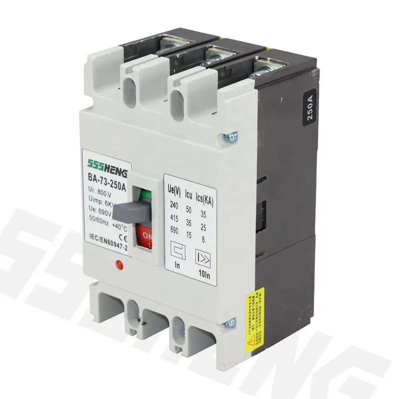 VA-73 MCCB BA67 CM1 3P 200A 35kA BA303 Automatic Switches NM1 Circuit Breakers NM1-250