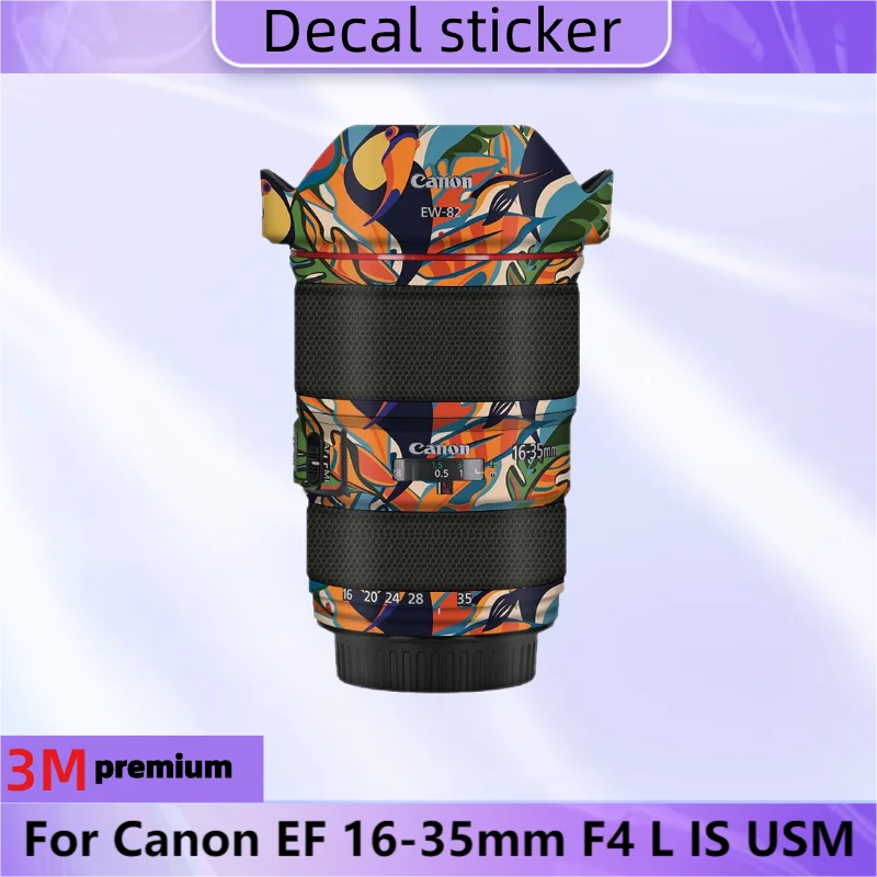 

Защитная пленка для Canon EF 16-35 мм F4 L IS USM наклейка на рассеиватель, Виниловая пленка для защиты от царапин 16-35 F/4
