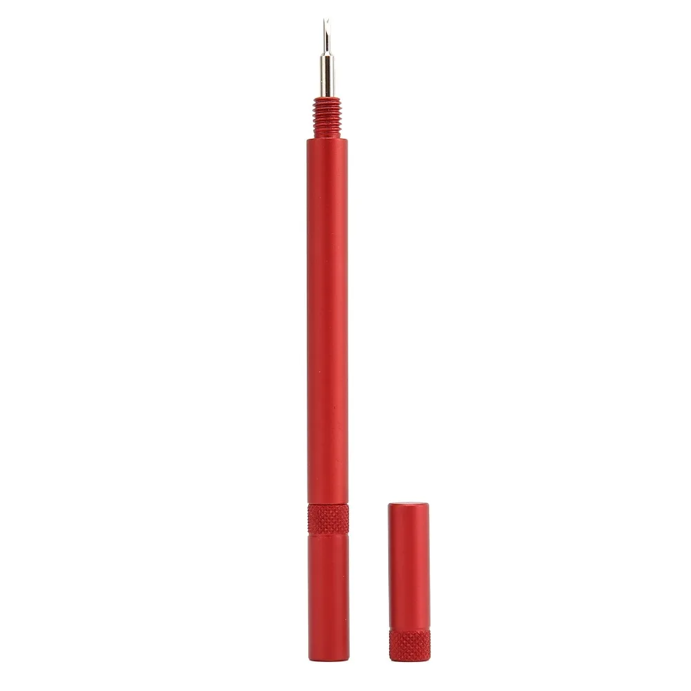 Lightweight Double Ended Spring Bar Tool Aluminum Red Strap Remover Pen Shaped Cylindrical Watch Repair Tool Watch Repair