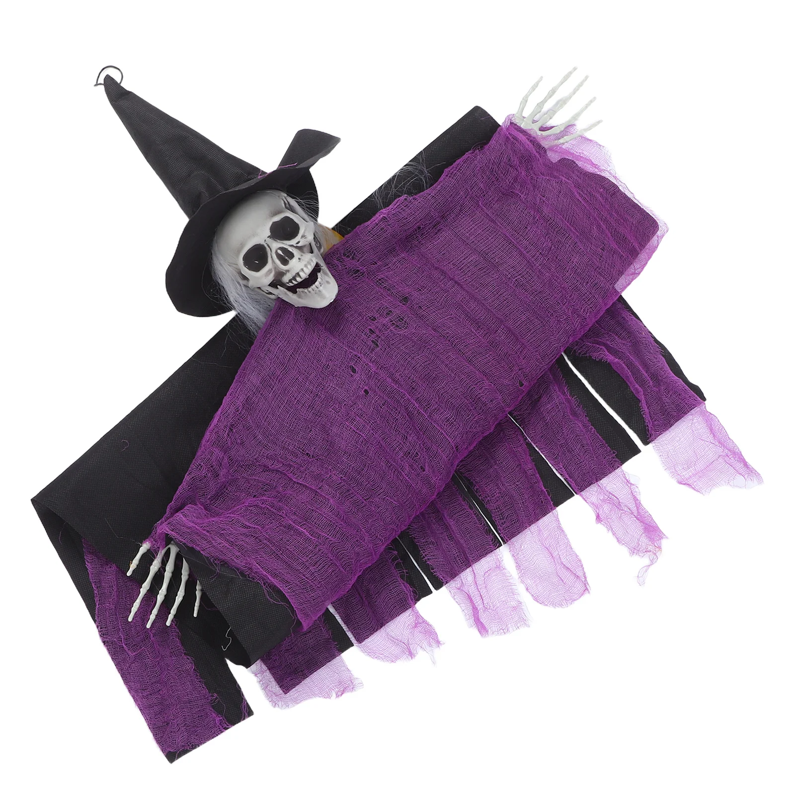 

Hanging Ghost Halloween Decor Spooky Adjustable Poses for Yard Porch Bar Patio Balcony Festive Accessory