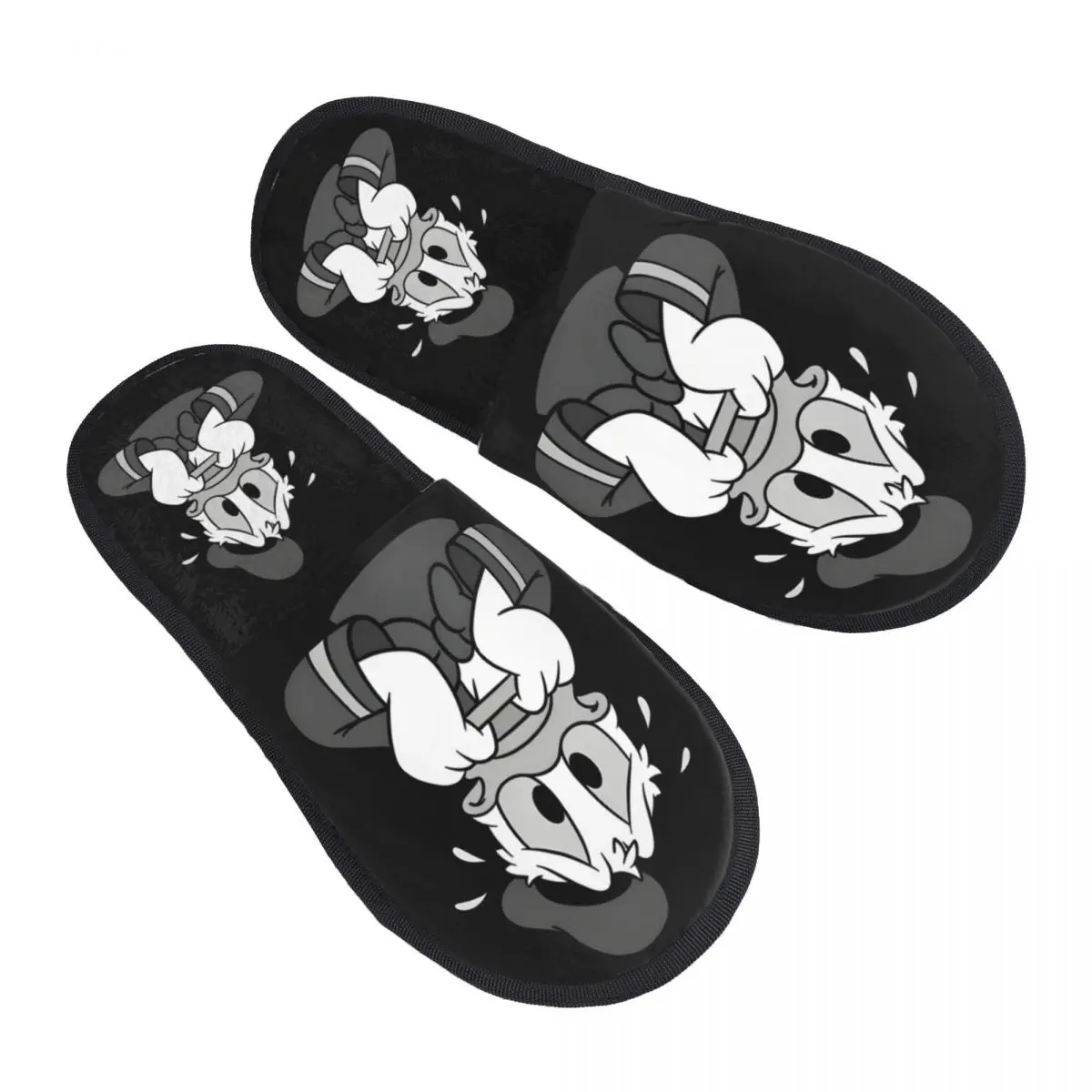 

Женские домашние тапочки с принтом «Дональд Дак», уютные теплые пушистые тапочки из пены с эффектом памяти в стиле аниме, домашняя уличная обувь