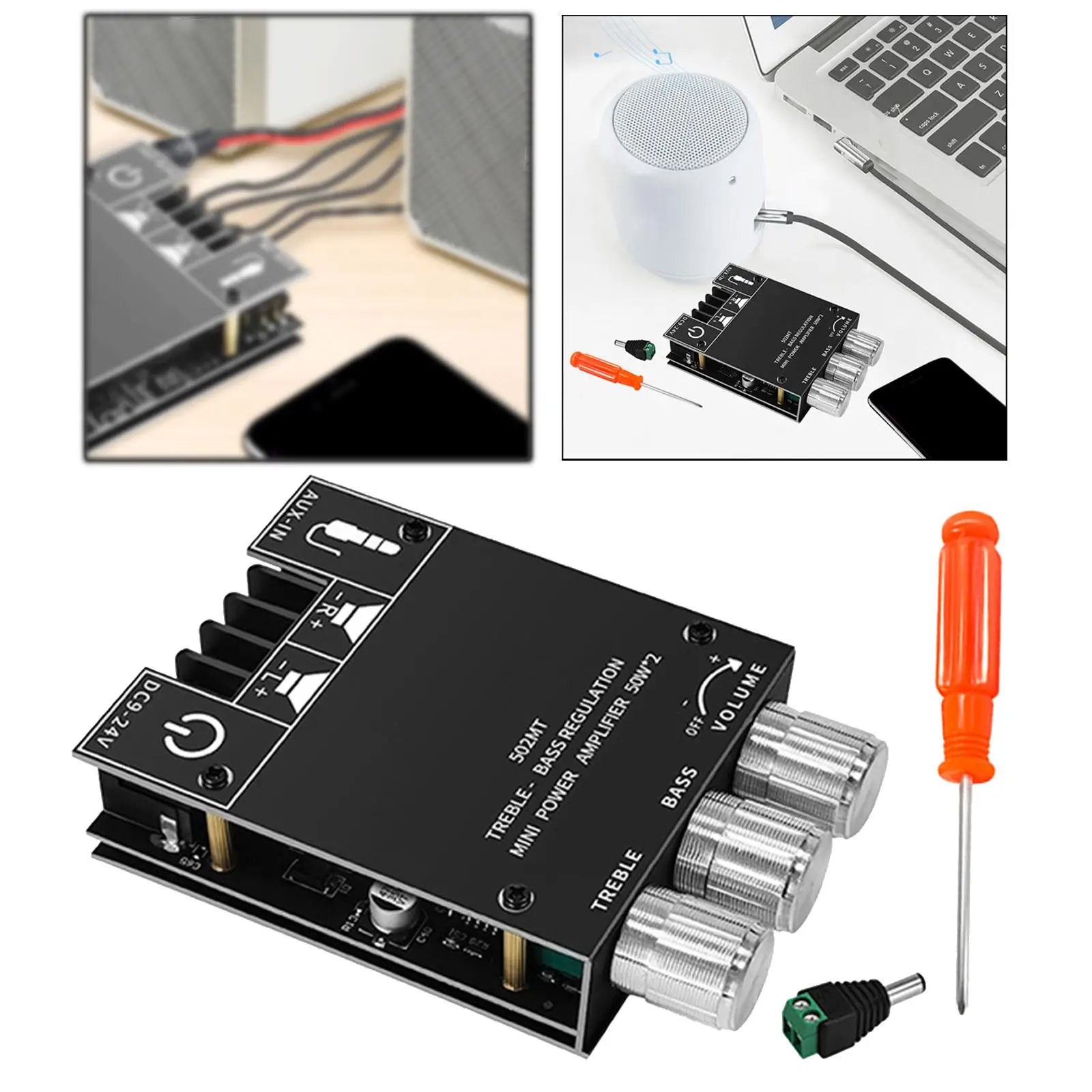 Amplifier Board 50Wx2 Easy Installation Audio Amplifier Module for