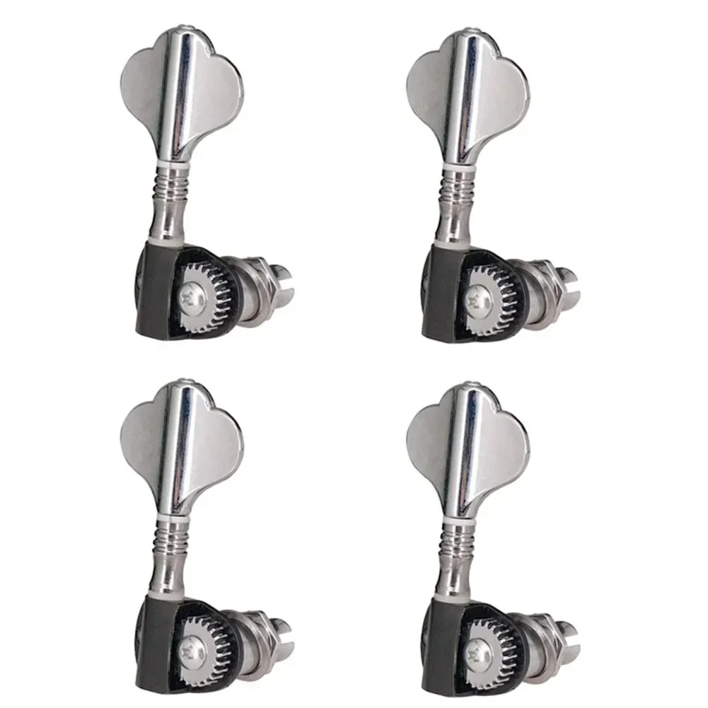 Pegs Tuning Pegs A Set Of 4PCS Black For Bass Guitar Parts Machine Heads Tuning Pegs Chrome Bass Bass New Practical