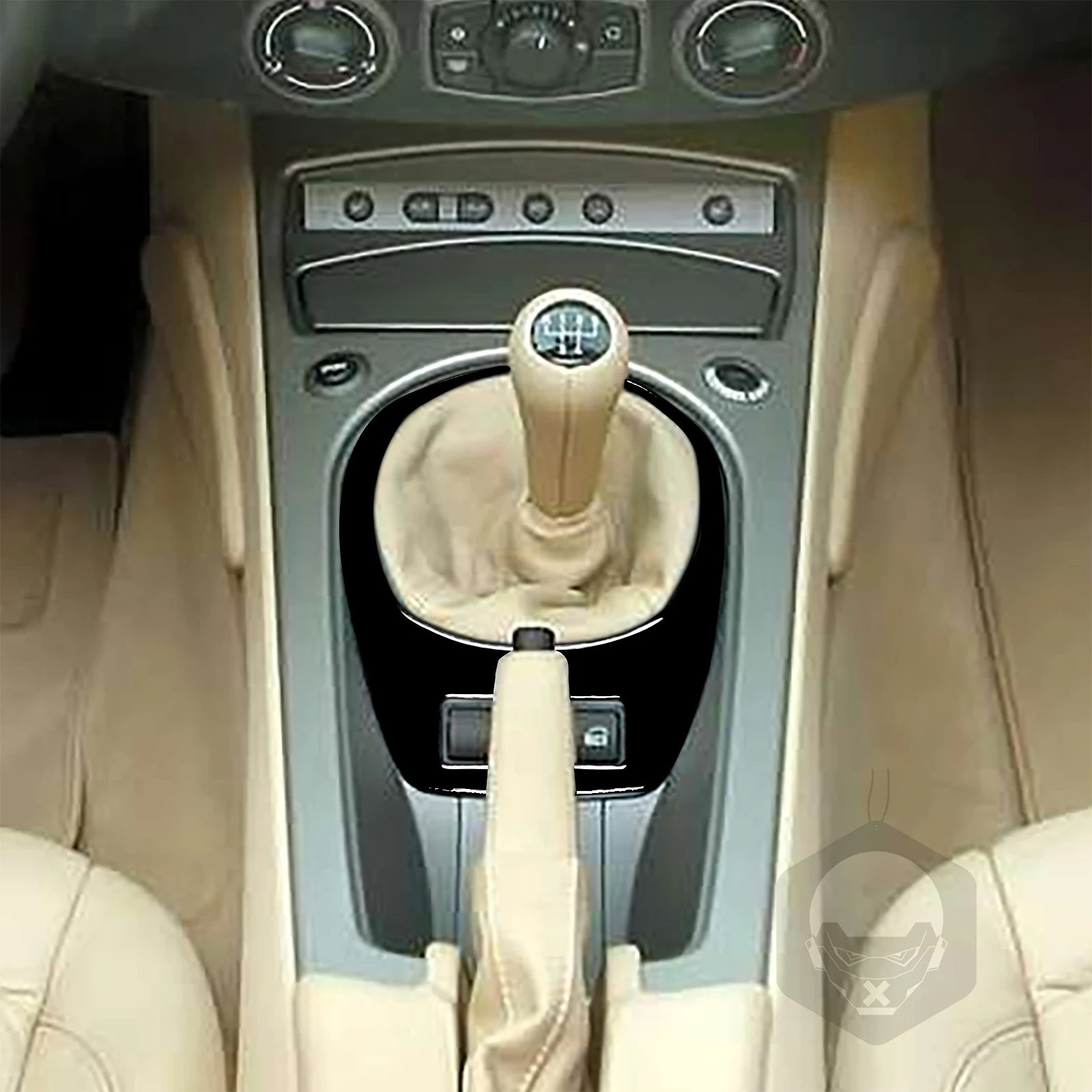 For BMW Z4 E85 E86 2003-2008 Piano Black Central Gear Shift Control Frame Panel Cover Trim Car Accessories Decoration Sticker view 2