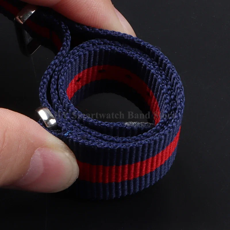 14 مللي متر 16 مللي متر 18 مللي متر 20 مللي متر 22 مللي متر حزام ساعة نيلون ل رولكس ل Seiko العسكرية الرياضة المعصم الفرقة ل تيودور مضفر سوار قماش حزام