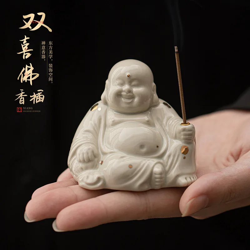 Double Happiness Buddha Incense Insert Zen Thread Incense Insert Household
