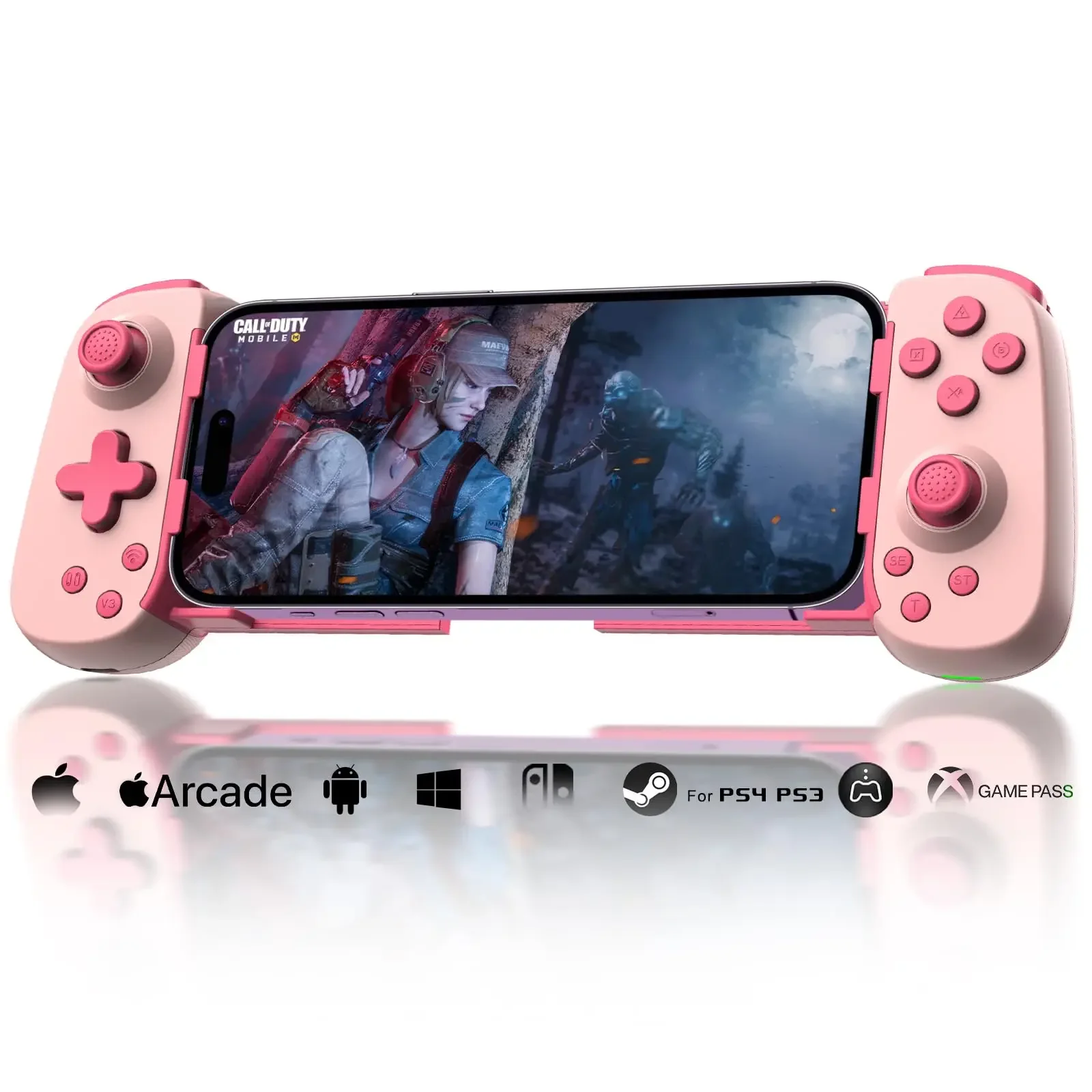 NEW D6 Wireless Gamepad Stretching Extendable Gaming Controller Bluetooth Handle Pad for Phone Android Gamepad Game Accessoires