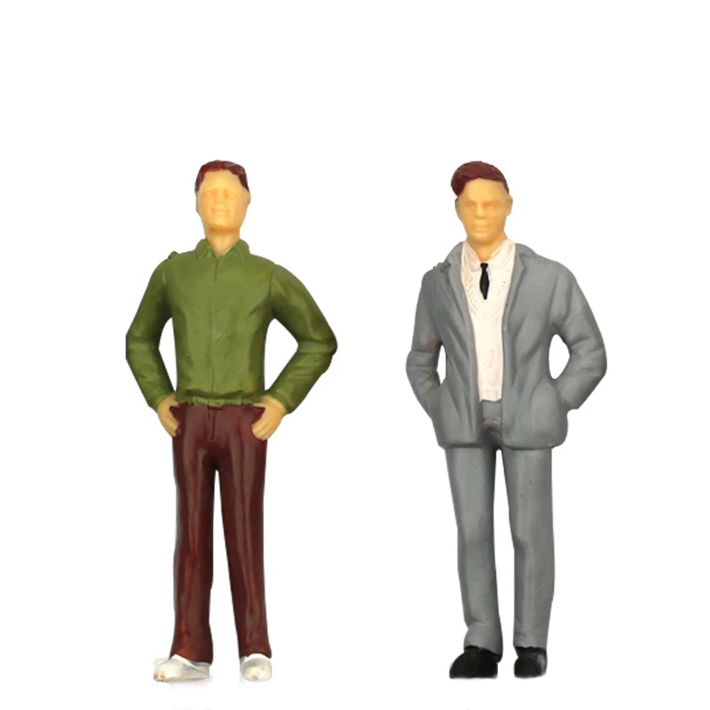 200pcs Seated Painted Model People Figures Standing Passenger Sitting Figure 1:100 1:150 Scale Model Building Garden Decoration