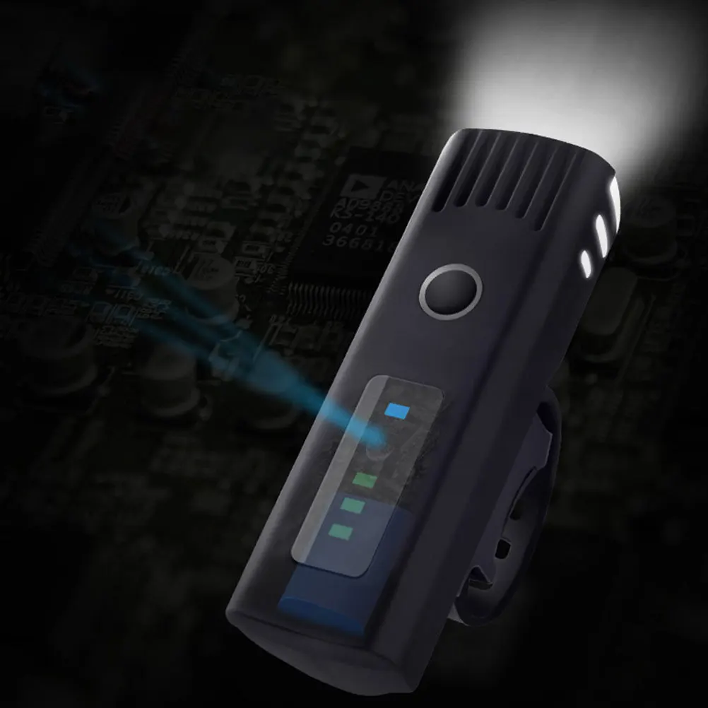 

1pc Led Aluminum Alloy Usb Rechargeable Bike Headlight For Night Cycling Mountain Riding Usb Bike Light Handlebar Light