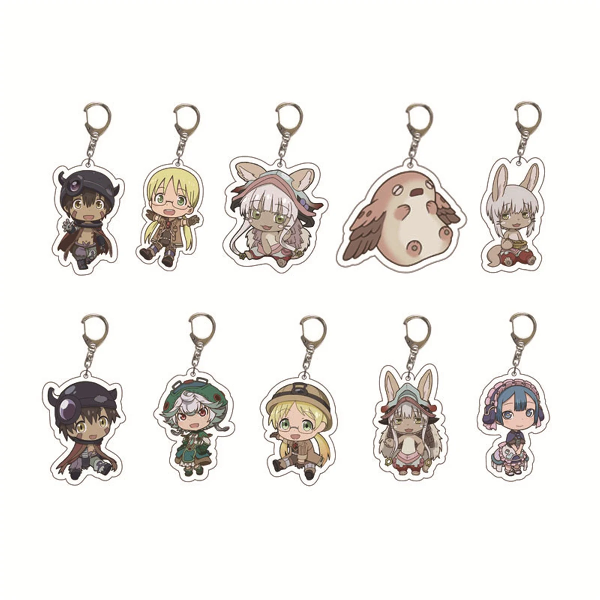 Anime GOODS Acrylic Keychain cute y2k Made in Abyss keychain for bag keys car key bag backpack collection display accessories