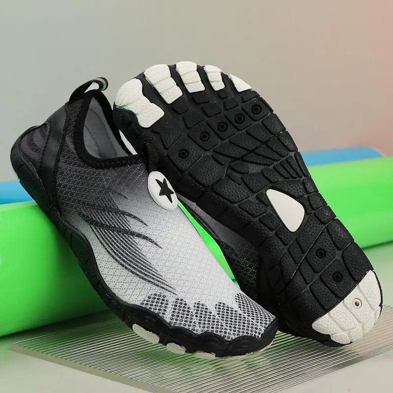 New Women's Outdoor Stream Trudging Shoes Swimming Water Shoes Indoor Fitness Running Yoga Beach Fishing Shoes Anti-slip Cott...