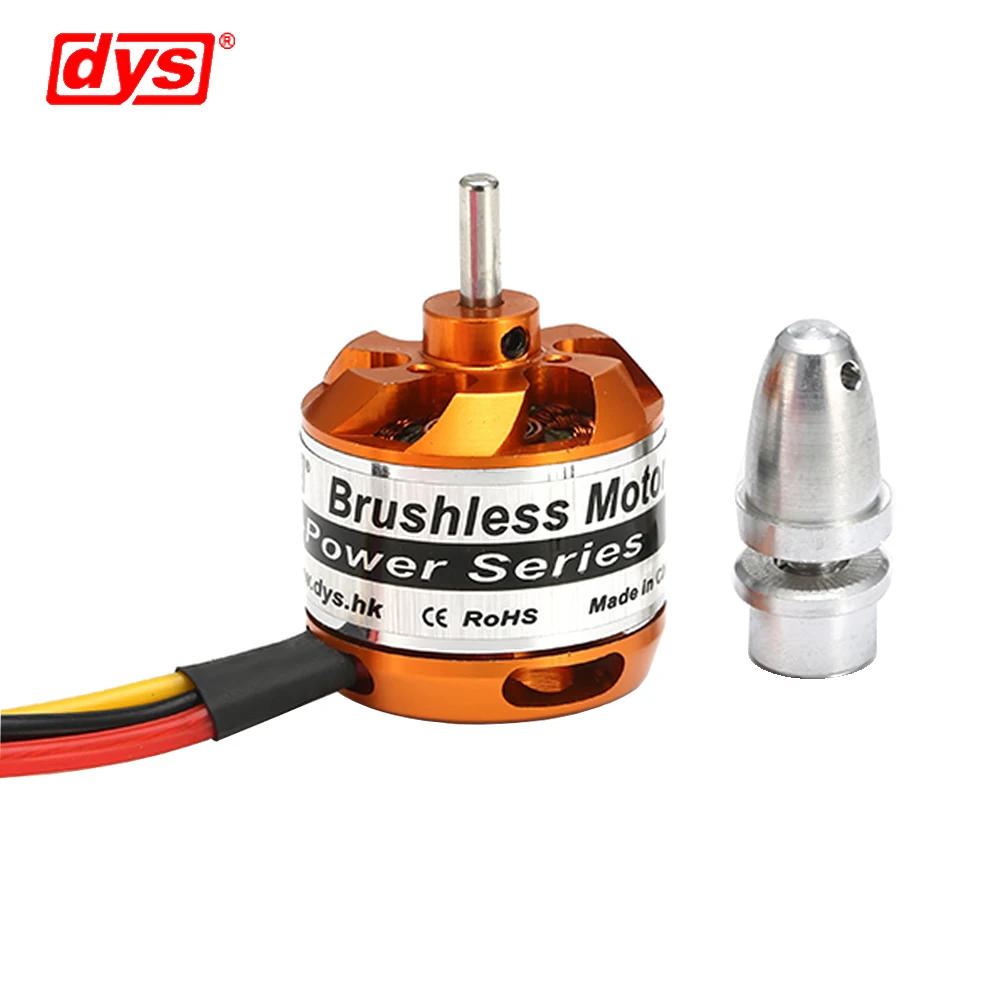 DYS D2826 930KV 1000KV 1400KV 2200KV 2-3S 3.175mm eje Motor sin escobillas para RC avión Multirotor helicóptero Quadcopter