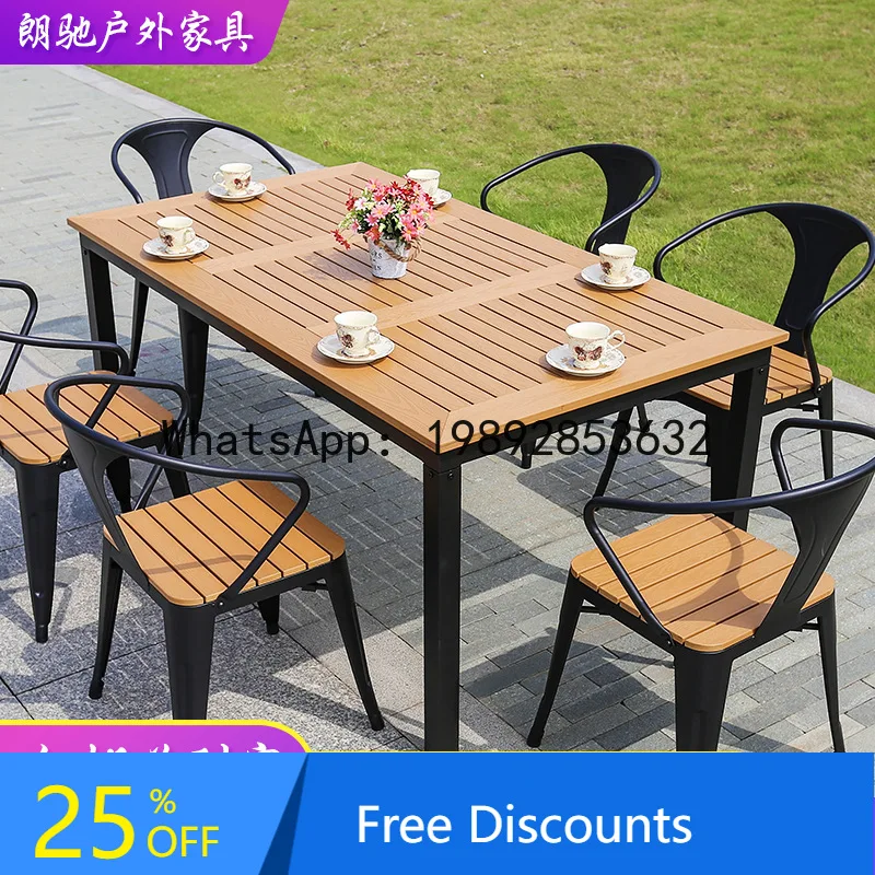 

B1 Iron Art Outdoor Table and Chairs for Cafe, Villa, Courtyard, Leisure Balcony, Garden, Outdoor Seating