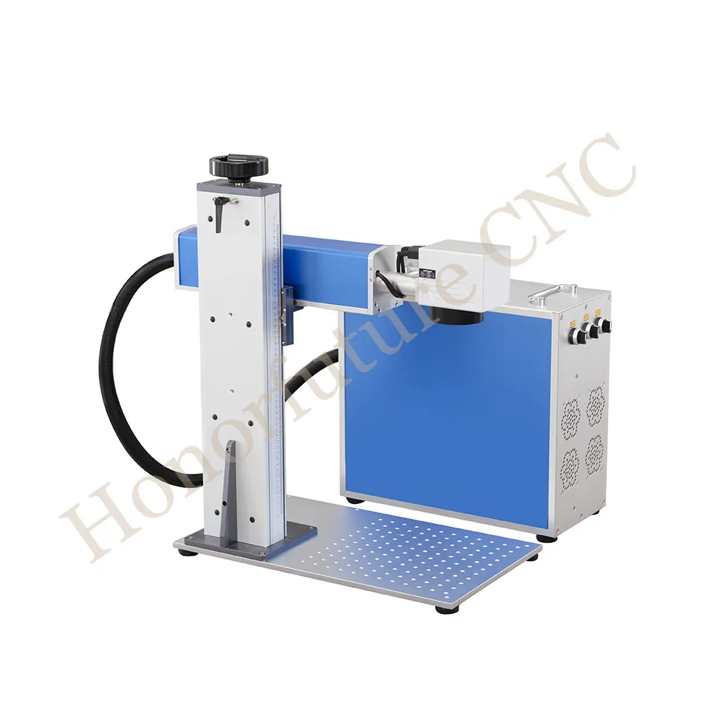 

50W Raycus Qb Fiber Laser Engraver For Metal Marking Fiber Machine With Rotary Axis 30W 50W 1064Nm Field Lens