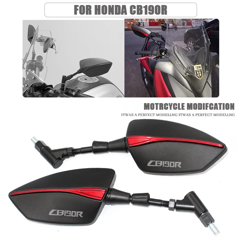 For CB190R CB 190R CB190 R Motorcycle Rearview Mirror Scooter E-Bike Rearview Mirrors Back Side Mirror 8mm 10mm