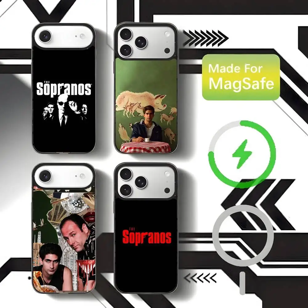 

The S-Sopranos Family Phone Case For iPhone 17,16,15,14,13,12,11,Pro,Max,Plus,Mini,SE4,E Magnetic Magsafe Wireless Charging