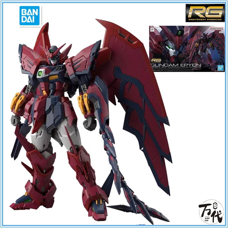 Bandai Gundam RG 1/144 GUNDAM EPYON MOBILE SUIT GUNDAM WING OZ-13MS Action Figures Toy Figure Toys for Children Collectible