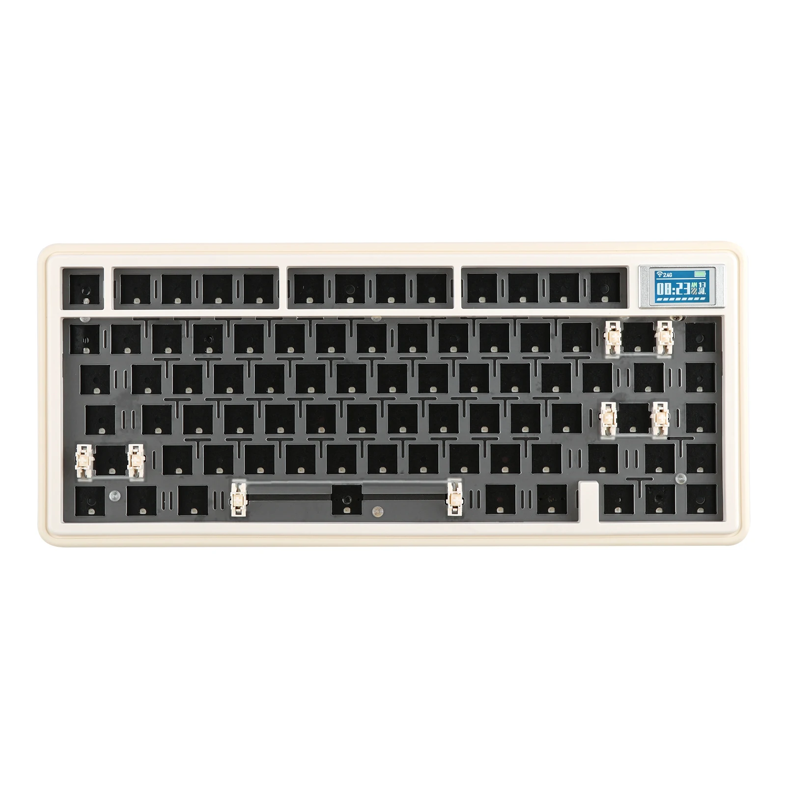 CIDOO ABM081 Stellar 75% VIA Hot-swap Type-C/Bluetooth/2.4Ghz with 1.14 inch TFT Screen Wireless Mechanical Keyboard for Win/Mac