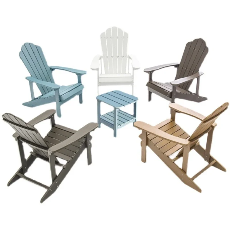 Anti Rust waterproof Outdoor High Quality Waterproof Patio Garden Plastic Wood Chair Backyard Folding  Chair