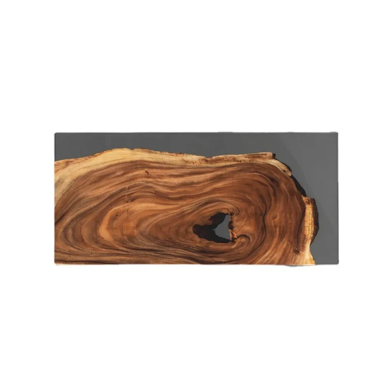 

Epoxy Resin River Table Creative Tea Internet Celebrity Tea Resin Large Board Table South American Walnut Office Ice