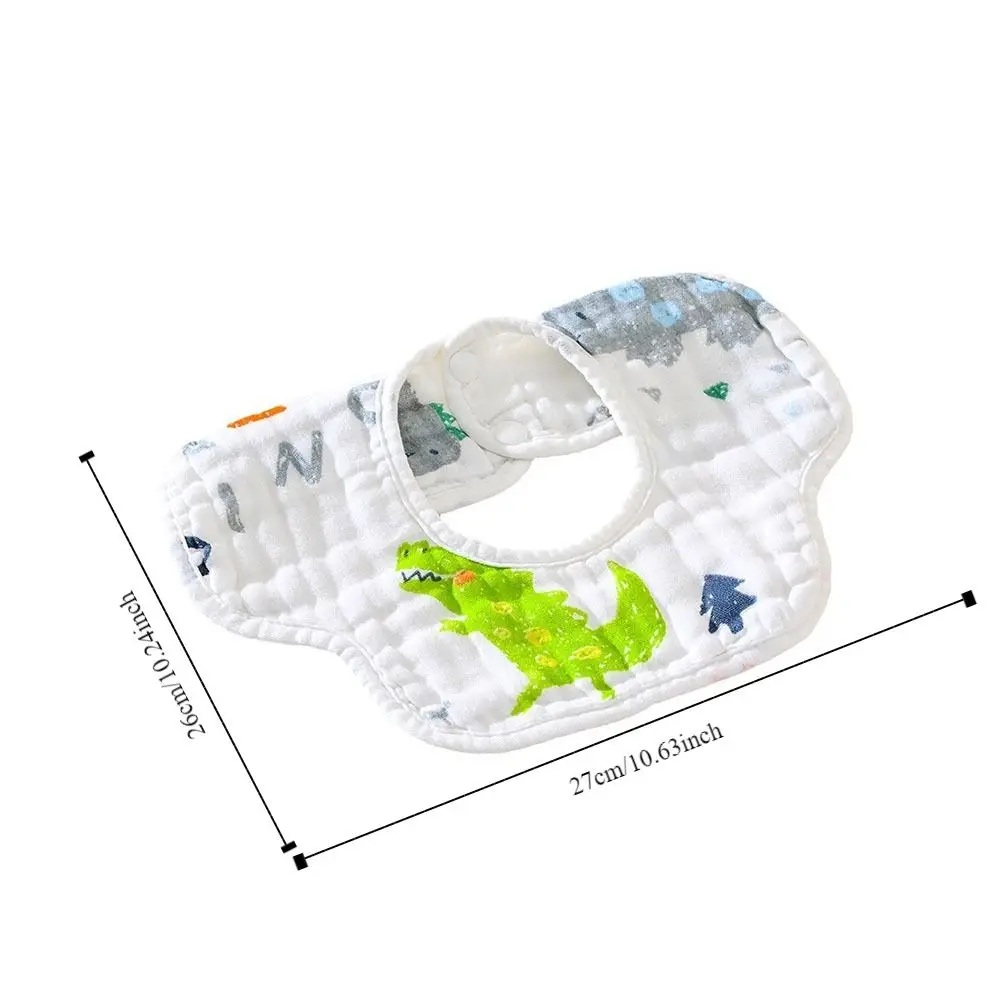 Милые детские нагрудники с мультяшным принтом, 360 градусов, цветочное полотенце со слюной, дышащие мягкие нагрудники для кормления детей, для девочек и мальчиков, новорожденных