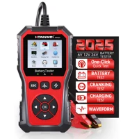 Probador de batería de coche KONNWEi, liquidación de código de fallos, monitoreo de información de batería, prueba de arranque, herramienta de escaneo de carga de batería de coche, 2025