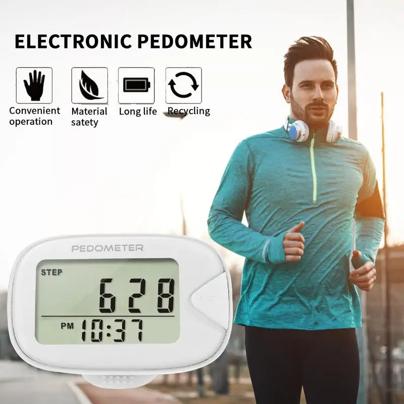 Pedometer For Walking Step Counter With Display And Clip Portable Pedometer With Clip Accurate Step Counter Calorie Counter