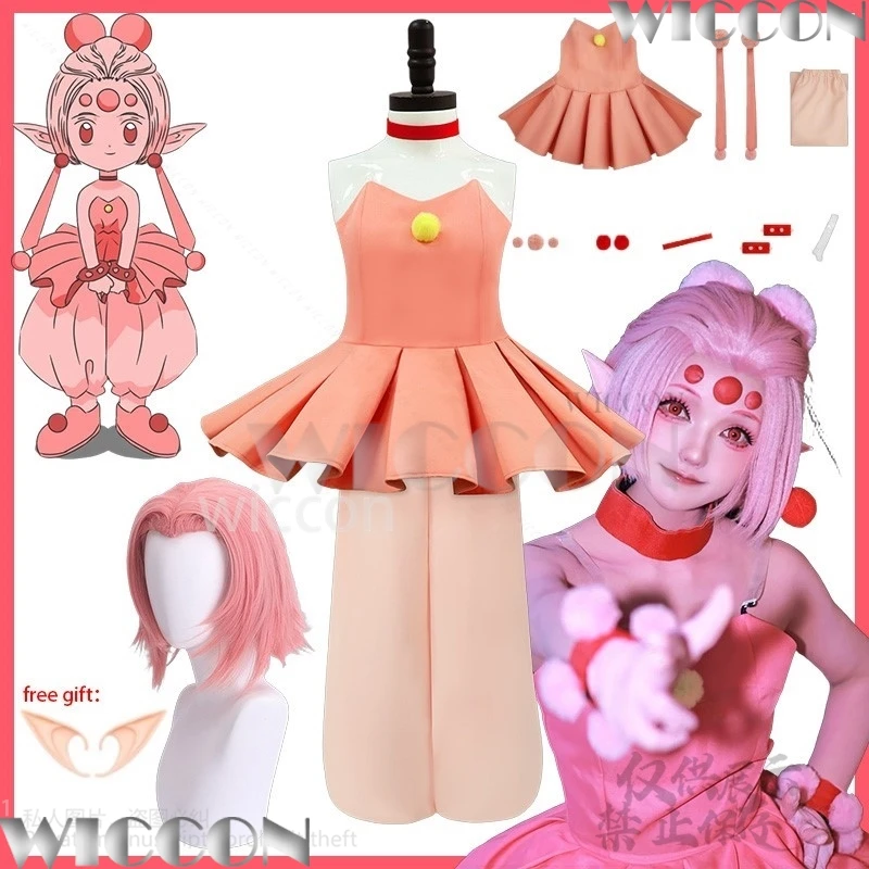 

CardCaptor Sakura Cosplay Power Card Pink Kawaii Japanese Girls Tube Top Pants Flower Lolita Dress Cute Comic Con Cos Customized