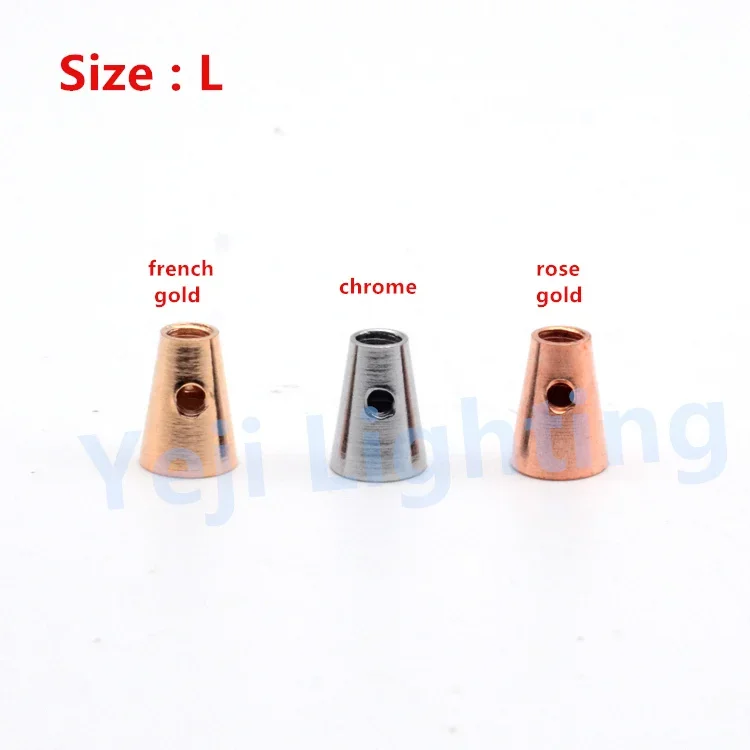 Iron cable grip clip Iron tip cone shape Wire Cord Grip Cloth Pendant Light lamp Socket retro ceiling rose lighting accessories