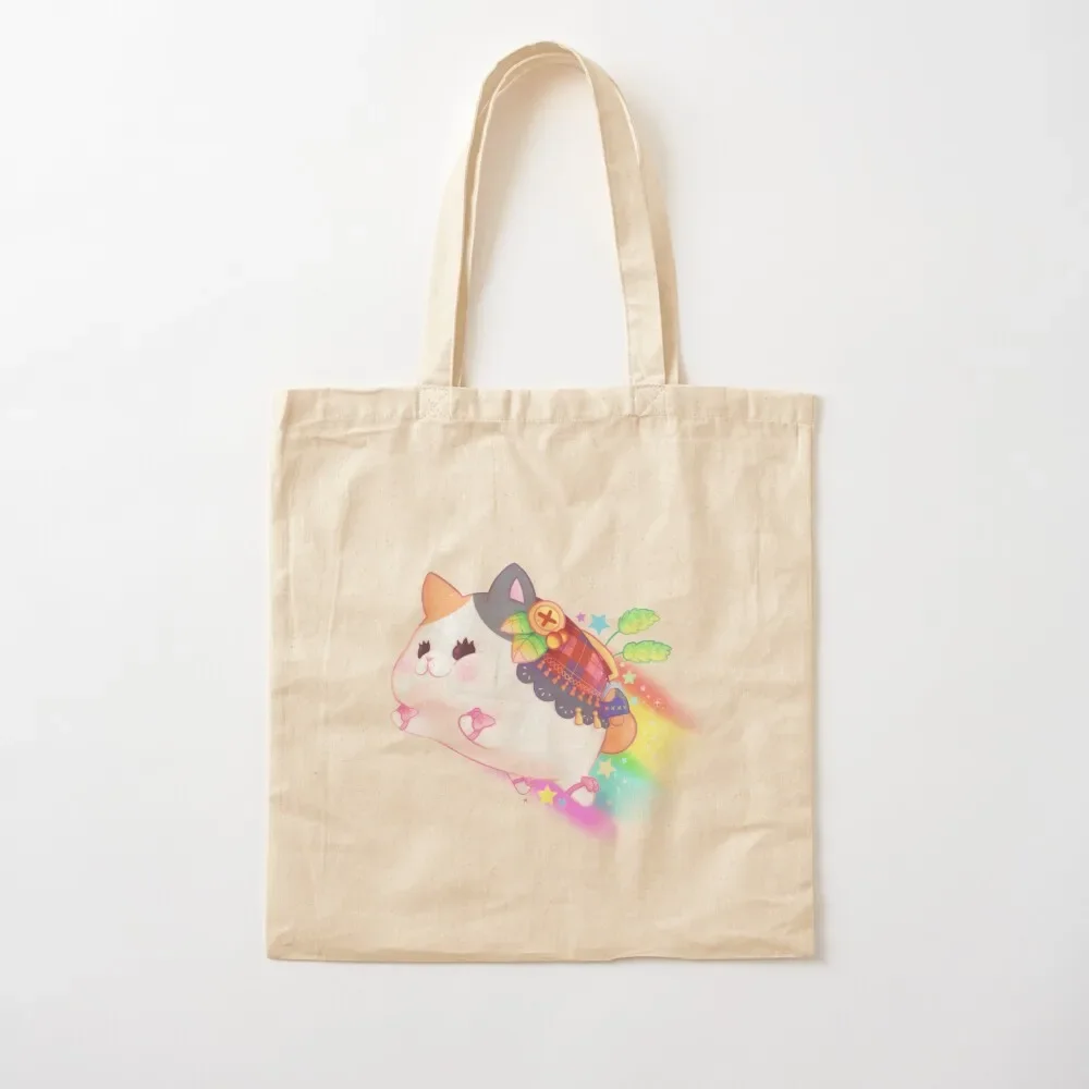 

FFXIV Fat Cat Tote Bag Canvas stote bag Women's beach bags canvas shopping bag cute tote